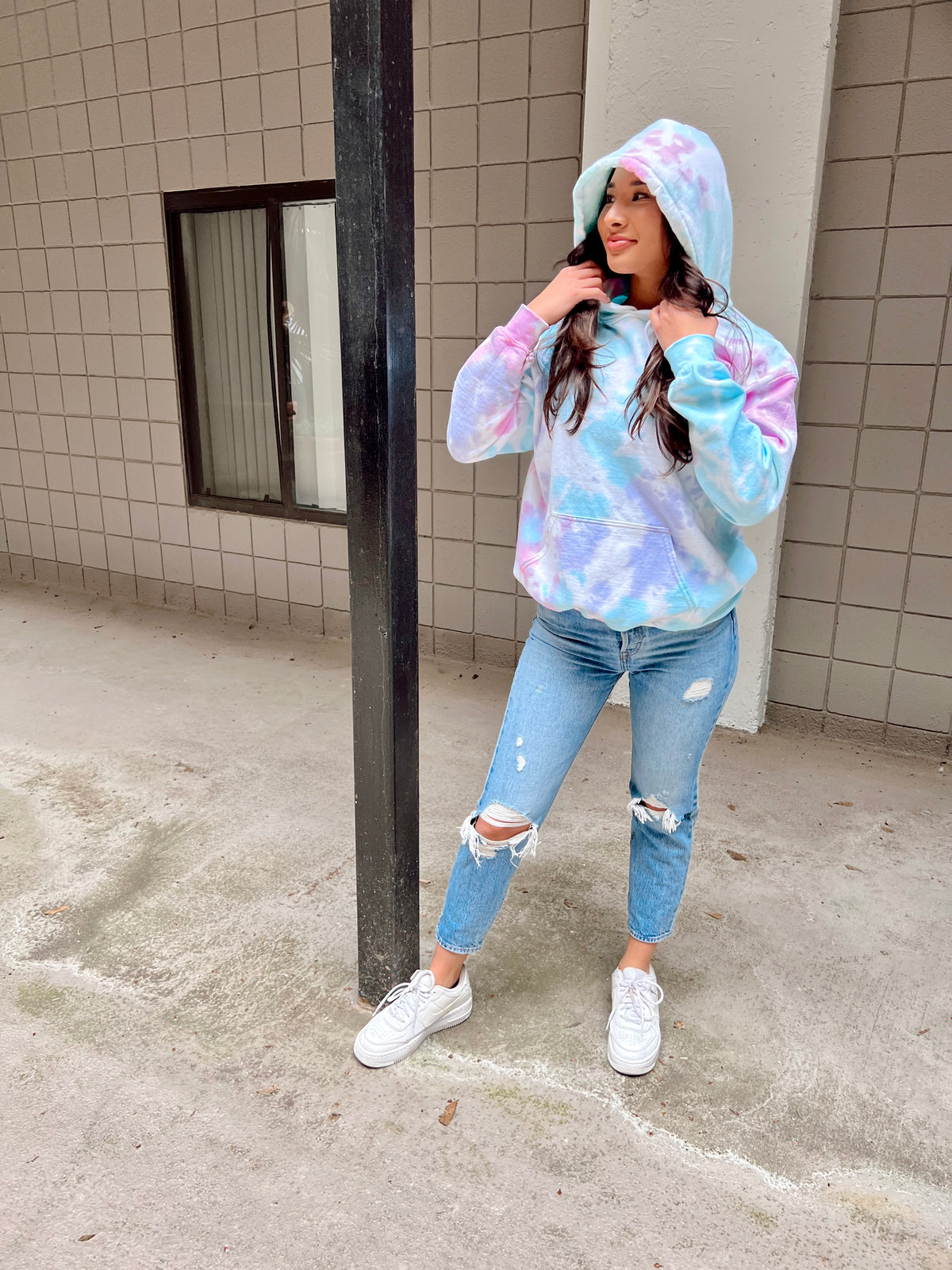 Tie Dye Hoodie - Pastel Dream - Brighter Dyes